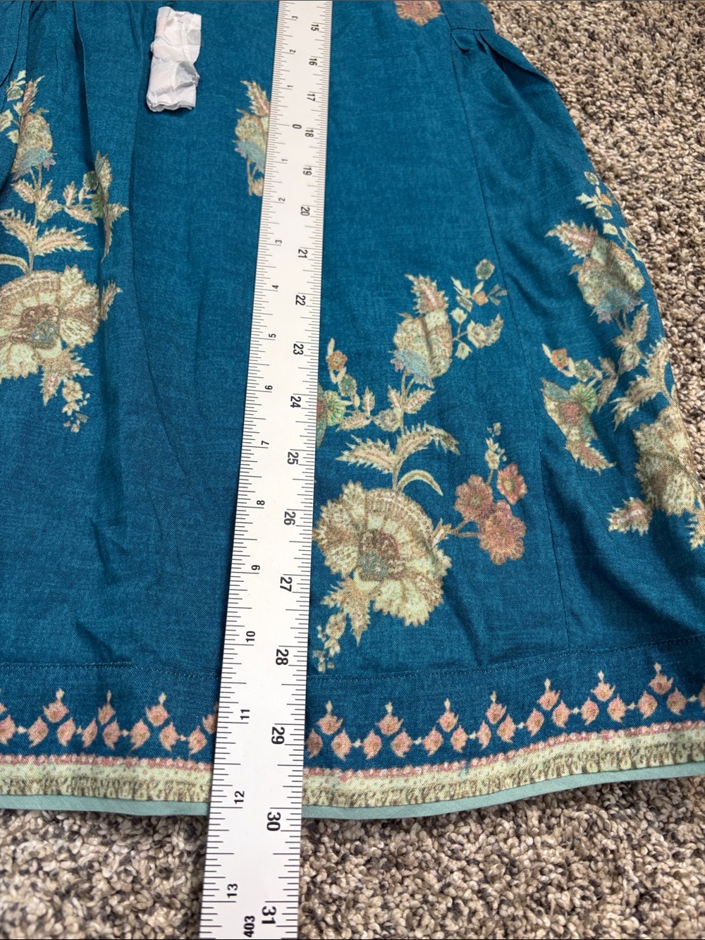 Soft Surroundings Blue Embroidered Boho Floral Tunic Top Women’s Size Small NWOT - Picture 8 of 8